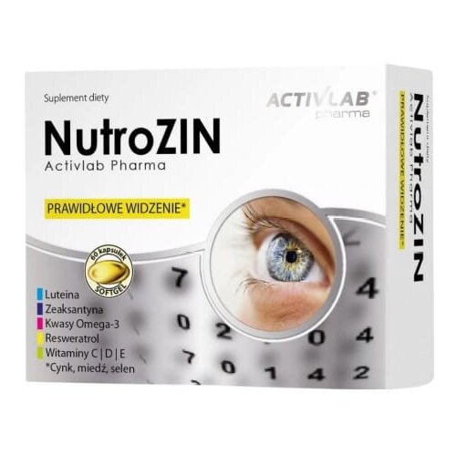 ACTIVLAB Podpora vidu &amp;ndash; NutroZIN Pharma (60 kapsul) Slike