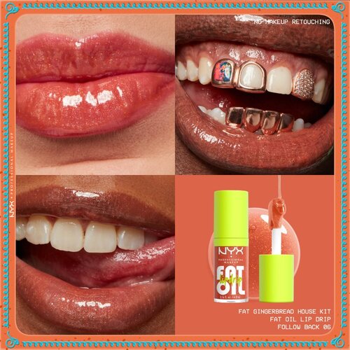 NYX Professional Makeup Gingerbaddie Land Fat Oil set za ustnice Slike