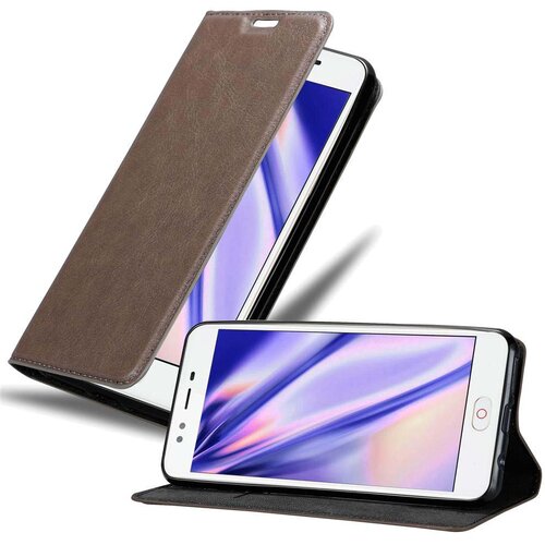 Cadorabo Ohi&scaron;je, združljivo z ZTE Nubia M2 LITE v kavovinsko rdeča - Za&scaron;čitni ovitek z magnetnim zapiranjem, stoječo funkcijo in režo za kartice, (20561154) Cene
