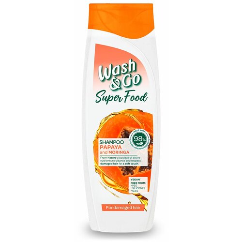 Superfood Wash&G Šampon Papaja 400ml Slike