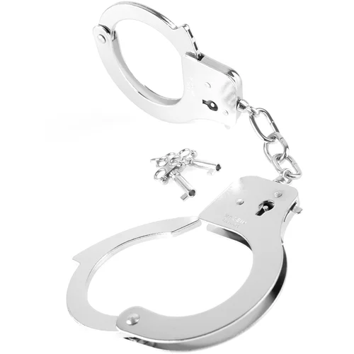 Pipedream Fetish Fantasy Designer Metal Handcuffs Silver