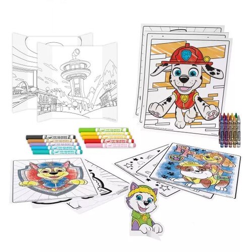Crayola Crayola: Paw Patrol 5 u 1, 60-dijelni zabavno-kreativni set za bojanje Slike