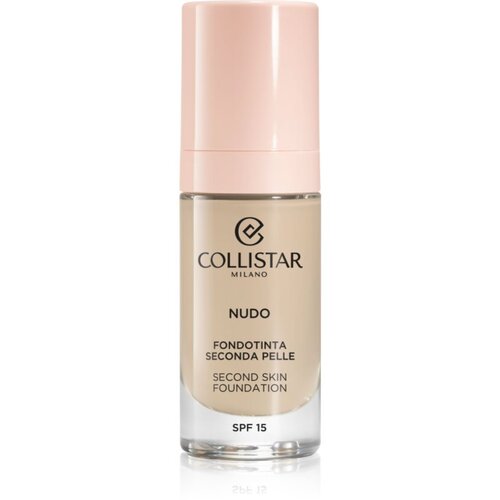 Collistar NUDO Second Skin Foundation SPF 15 posvetlitveni vlažilni tekoči puder z gladilnim učinkom odtenek 1N Avorio 30 ml Cene