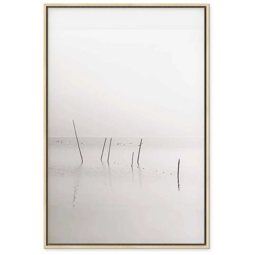  Slika - Misty Trail (1 Part) Vertical 80x120 U prirodnom drvenom okviru Slike