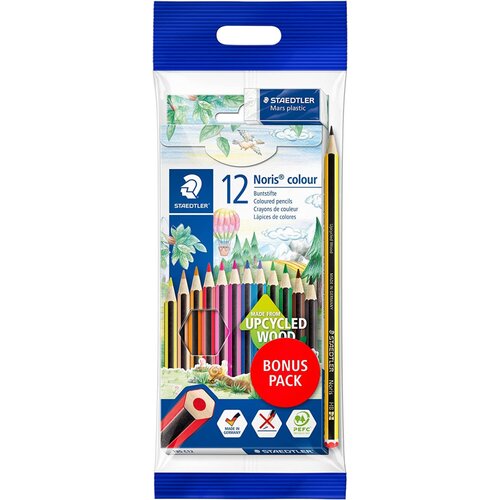  Barvice staedtler noris v kartonski škatli+radirka in svinčnik STAEDTLER Cene