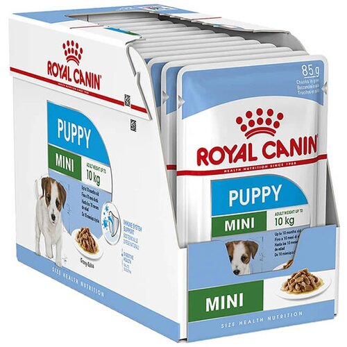 Royal Canin Mini Puppy - vlažna hrana za &amp;scaron;tence malih rasa u sosu (12&amp;times;85g) Slike