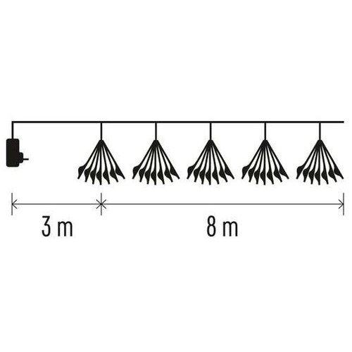 Emos LED lanac 450xLED 8+3 m hladno belo svetlo Slike