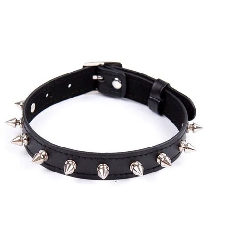 Fetish Addict Collar with Spikes Adjustable 43cm Black Cene