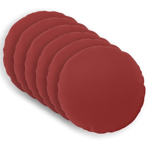  Presvlaka za jastuk 6 pcs HEERLEN Vinska crvena &Oslash; 50 cm Cijene