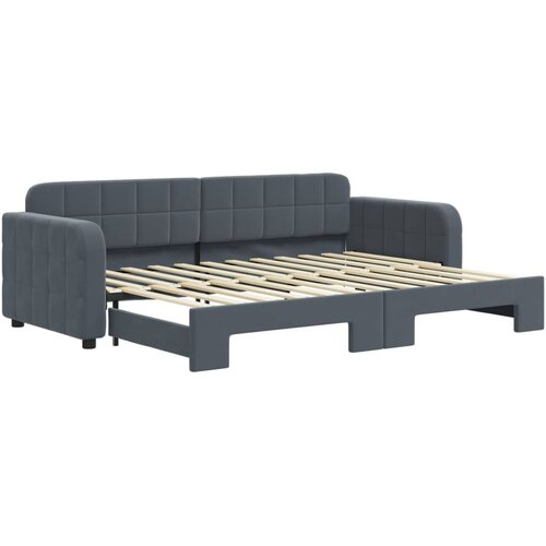 vidaXL Dnevni krevet na razvlačenje bez madraca tamnosivi 80x200 cm Cijene