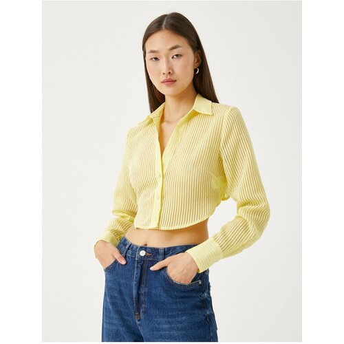 Koton Shirt - Yellow - Regular Slike