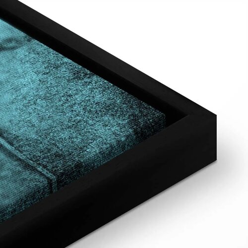  Slika - Shroud of Turin in Turqoise (1 Part) Vertical 80x120 U crnom drvenom okviru Slike