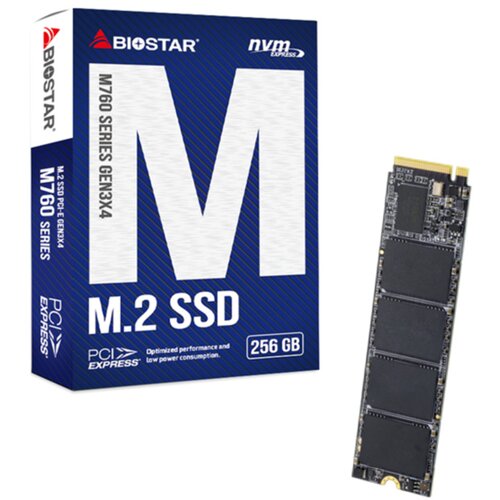 Biostar 256GB SSD M.2, NVMe PCI-E Gen3x 4, 2280 M.2, R/W: 2800 MB/s 1150 MB/s Cijene