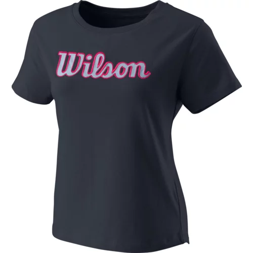 Wilson Dámské tričko Script Eco Cotton Tee W India Ink L