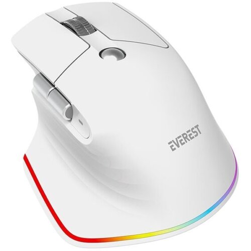  Mi&scaron; Everest SMW- 178 Handy 2in1 Bluetooth 2,4GHz White Rechargeable 4000 DPI Horizontal/Vertical Wheel Ergonomic RGB Mouse, 41043 Cijene