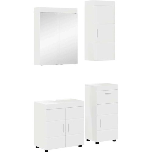  Set namje&scaron;taja za kupaonicu TULUM Bijelo Konstruirano drvo Cijene
