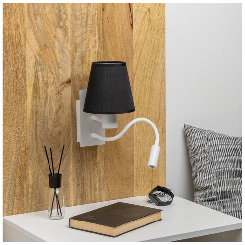  Brilagi - LED zidna lampa NUBILA 1xE27/25W/230V + LED/3W bela/crna Cene