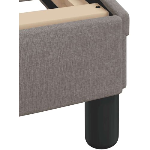 VidaXL Okvir za krevet s uzglavljem smeđesivi 200 x 200 cm od tkanine Slike