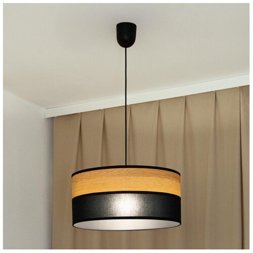  Visilica na sajli ALBA, 1xE27/15W/230V, prečnik 45 cm, crna/braon Cene