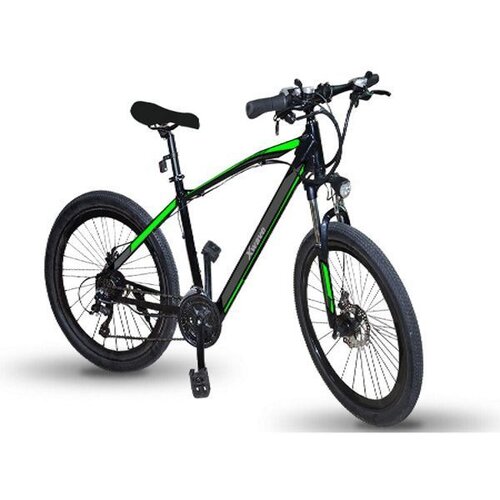 X Wave Električni bicikl crno zeleni E-bike Cene
