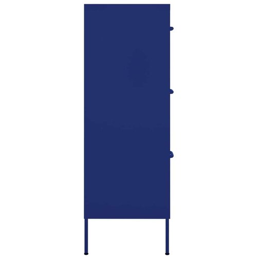 VidaXL Ormarić s ladicama modri 80 x 35 x 101,5 cm čelični Slike