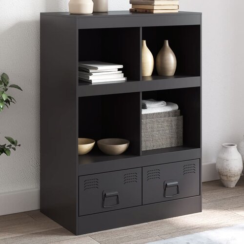 vidaXL Visoka omarica črna 67x39x95 cm jeklo Cene