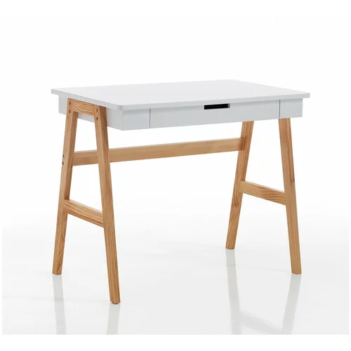 Tomasucci Pisalna miza z belo mizno ploščo 55x90 cm –