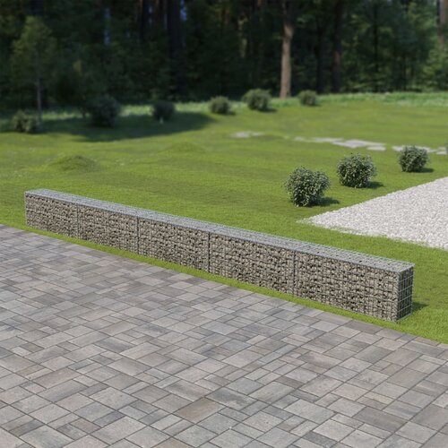  Gabionski zid s poklopcima od pocinčanog čelika 600 x 30 x 50 cm Slike
