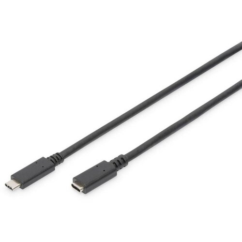Digitus USB kabel USB 2.0 USB-C&reg; vtič\, USB-C&reg; vtičnica 2.00 m črna prilagodljiv\, za&scaron;čita iz folije\, pletena za&scaron;čita AK-300210-020-S, (20416129) Cene