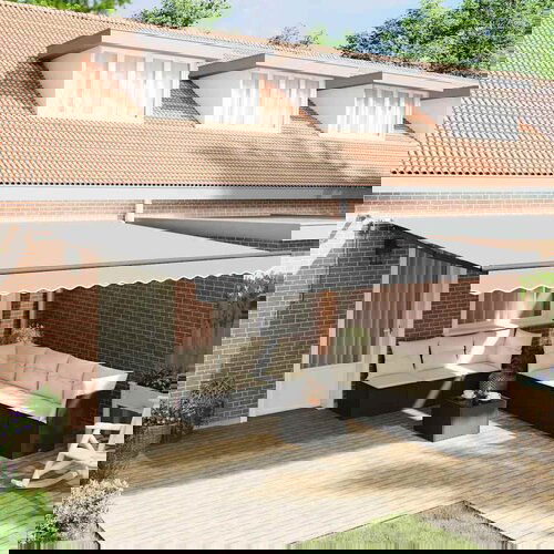 vidaXL Nadstrešnica s Antracit 4 × 3,5 m Metal Cijene