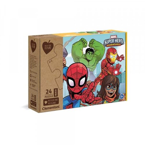 Clementoni puzzle 24 maxi pff - marvel superhero 2020 Slike