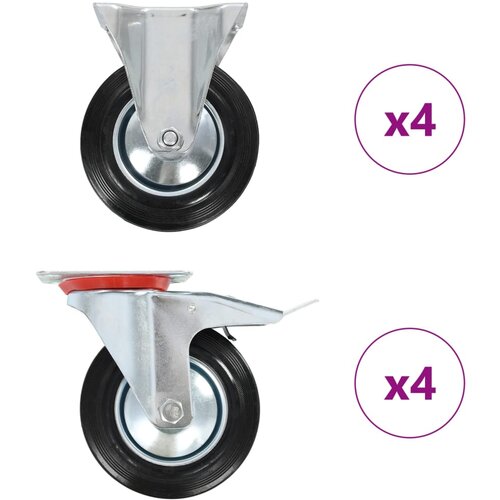 VidaXL Kotačići 8 kom 160 mm Slike