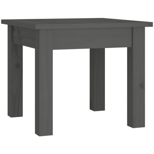 Maison Chic Klubska mizica - kavna mizica - Nizka mizica siva 35x35x30 cm trdna borovina, (21752948) Slike