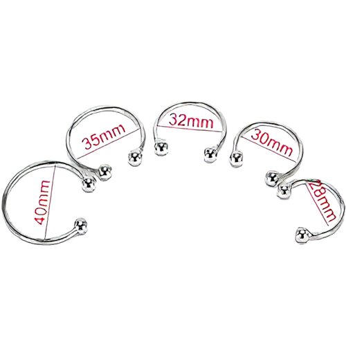  Nerjaveči kovinski obroč za penis - za odložitev ejakulacije (28 mm) Slike