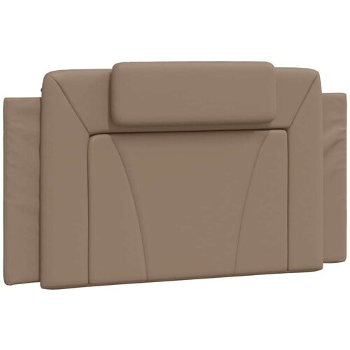  Krevet s madracem boja cappuccina 100 x 200 cm od umjetne kože Slike
