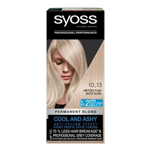 Syoss barva za lase - Permanent Coloration - 10_13 Artic Blond