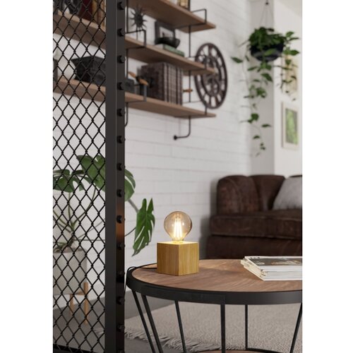 Eglo 43733 - Stona lampa PRESTWICK 1xE27/40W/230V bež Slike