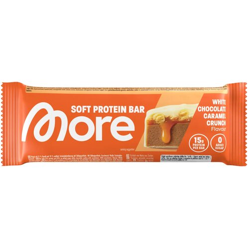 More Nutrition Soft Protein Bar White Chocolate Caramel Crunch - 50 g Cene