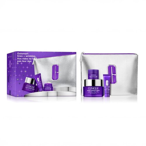 Clinique Holiday Outsmart Lines + Wrinkle poklon set protiv bora Slike