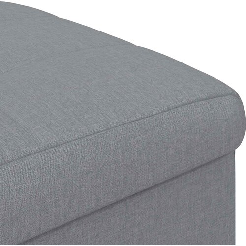  Otoman s pohranom Svijetlo siva 40 x 40 x 45 cm tkanina Slike