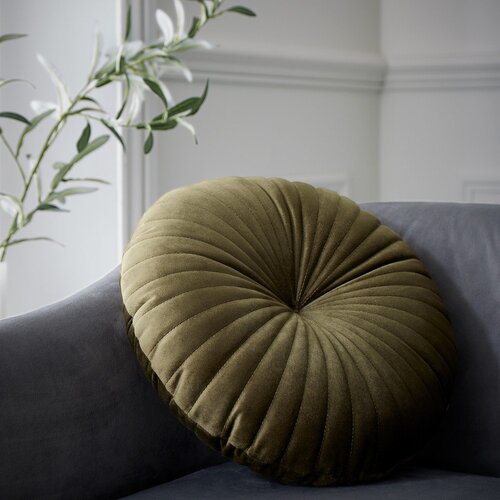 Catherine Lansfield Ukrasni jastuk od samta &amp;oslash; 40 cm Round Soft Touch &amp;ndash; Slike