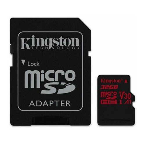 Kingston UHS-I U3 MicroSDHC 32GB V30+ Adapter SDCR/32GB React memorijska kartica Slike