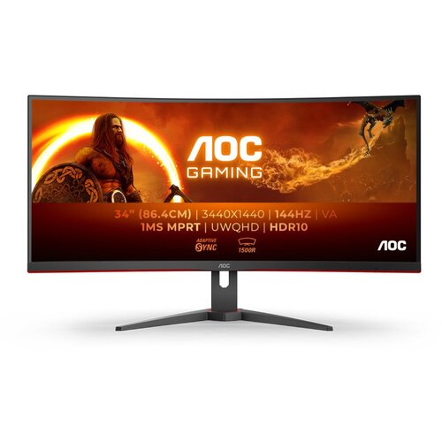 AOC CU34G2XE 34'' ultrawide 144Hz ukrivljen gaming monitor Cene
