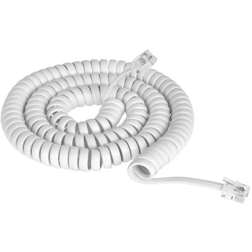 Cabletech Telefonski kabel spirala 0.7m/4.2m beli, (20811543) Cene