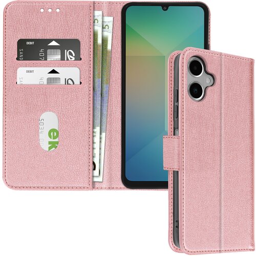 AVIZAR Ohišje za Samsung Galaxy A06 Clapet Wallet and Video Holder, Šampanjec roza, (5000012171) Cene