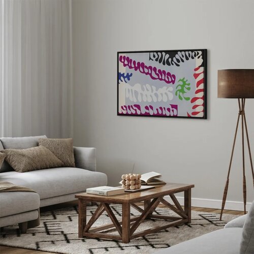  Slika - Henri Matisse &amp;ndash; Lagoon I (from Jazz) 90x60 U crnom drvenom okviru Slike