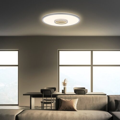 BRILONER 3847014 - led plafonsko svetlo toro LED/18W/230V, prečnik 42 cm, mat hrom Slike
