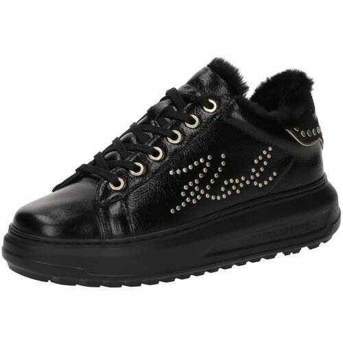 Karl Lagerfeld Niske tenisice crna / srebro Cijene