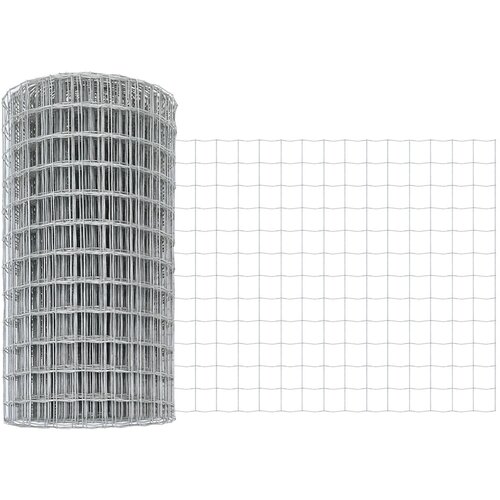 vidaXL Euro ograda sa 11 U stubova Siva 0.4 x 50 m Čelik Cijene