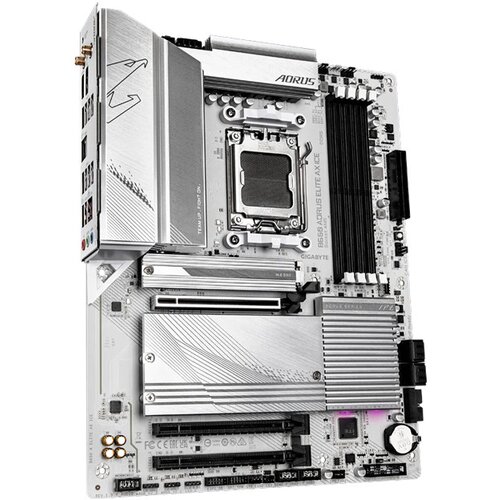 Gigabyte B650 AORUS ELITE AX ICE, DDR5, SATA3, USB3.2Gen2x2, DP, 2.5GbE, WiFi 6E, AM5 ATX Slike